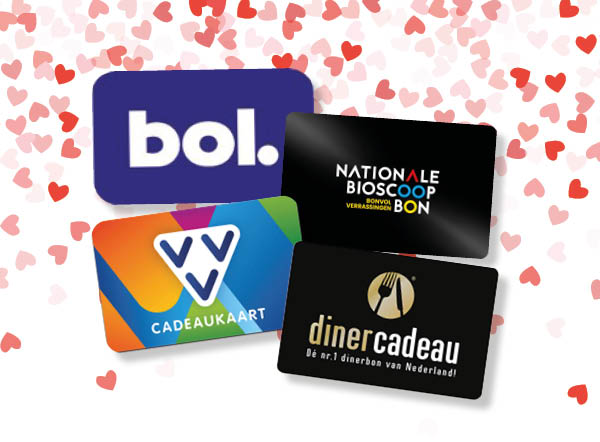 Valentijnsdag E-Va cadeaukaarten