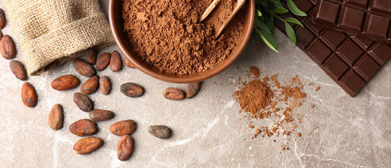 Sfeerbeeld chocolade en cacao