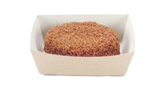 Bruin bakje met bamischijf