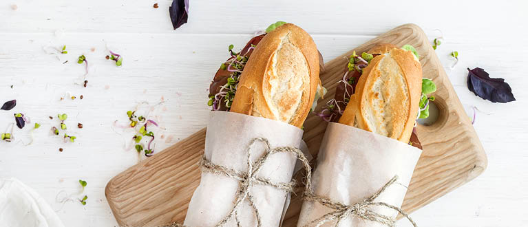 Broodje met carpaccio