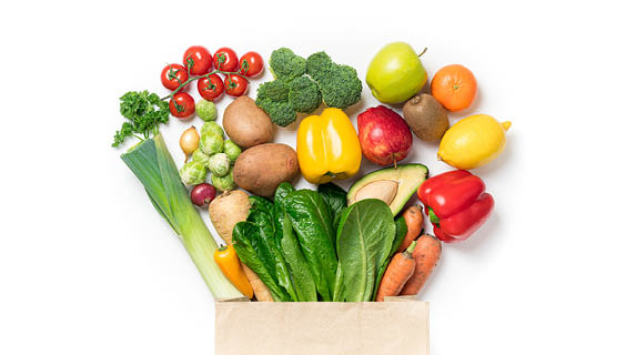 Aardappels, groente, fruit