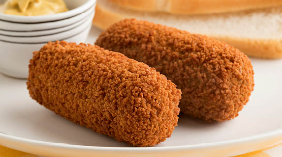 Kroketten op brood