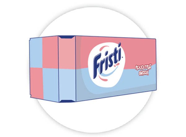 Fristi Duurzaam Omverpakking