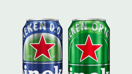 Heineken blikjes 0.0 en original