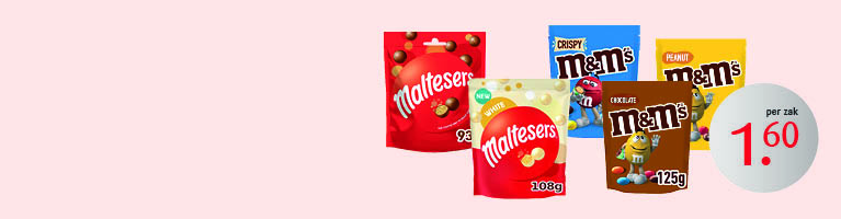 Maltesers en M&M's Actie!10 voor inlog