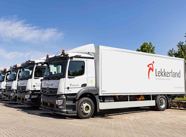 Vrachtwagens van Lekkerland