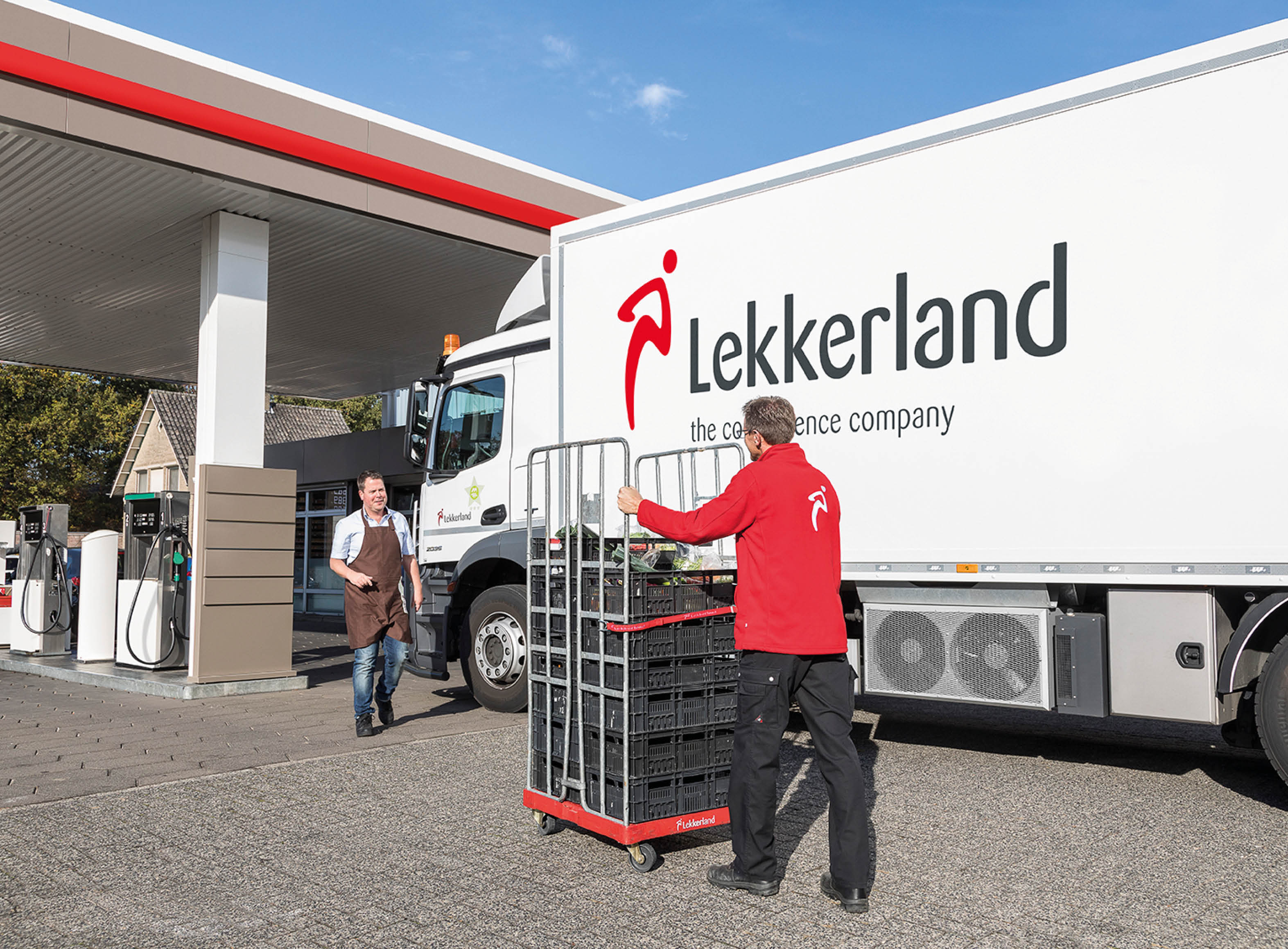 Levering met vrachtwagen